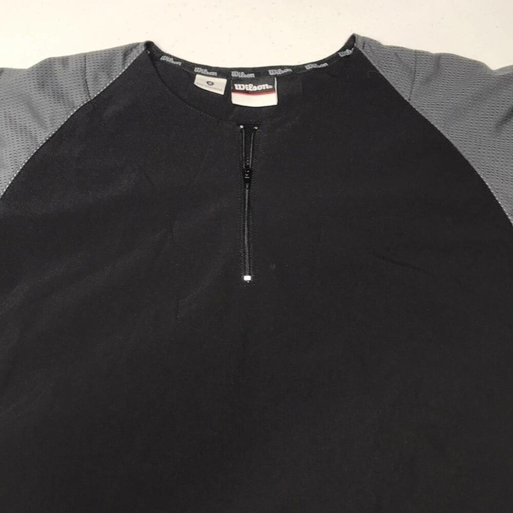 WILSON BASEBALL Men’s Small Black 1/4 Zip Warmup